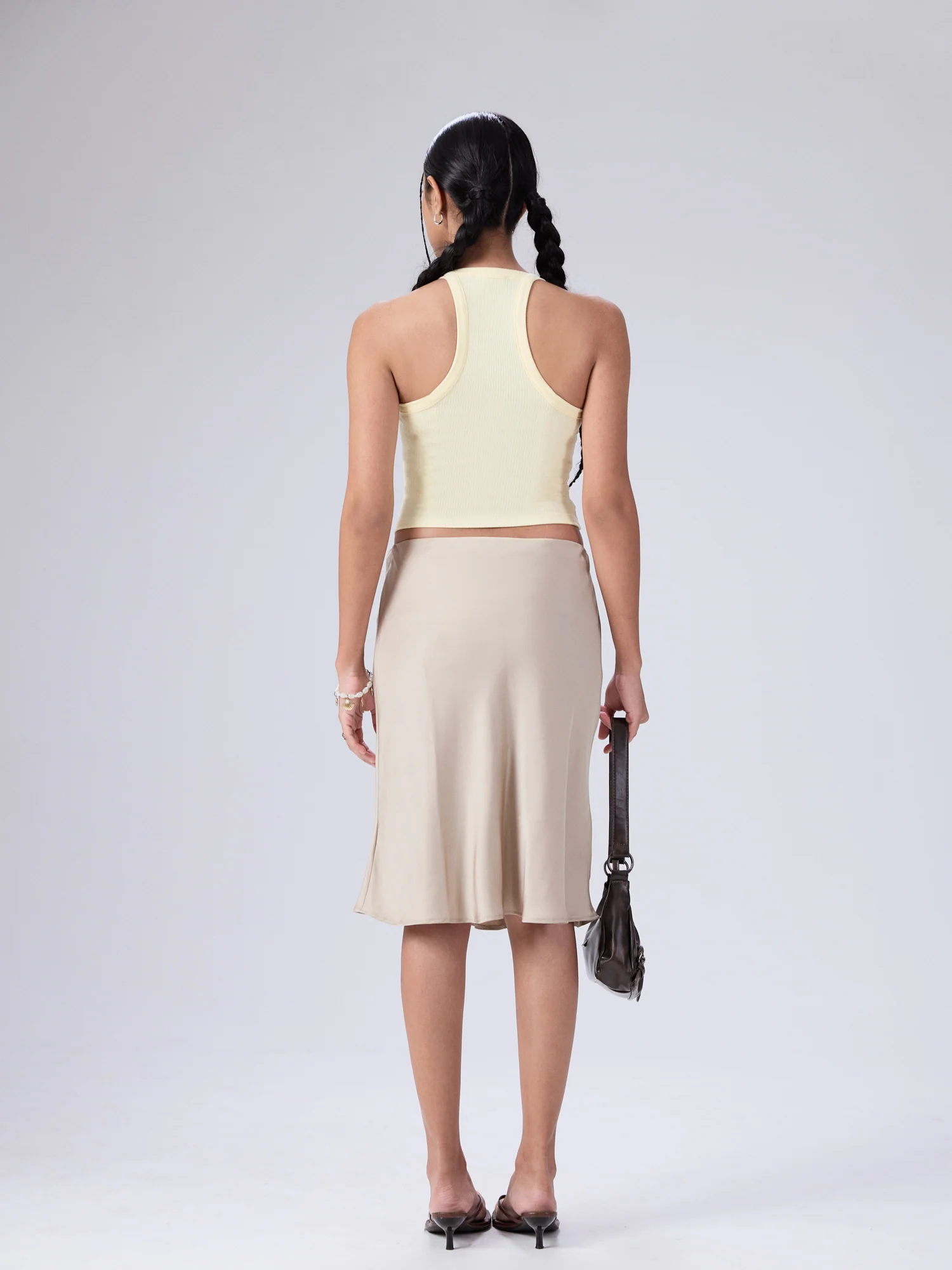 Shae Halter Neck Sleeveless Fitted Top - Image 3
