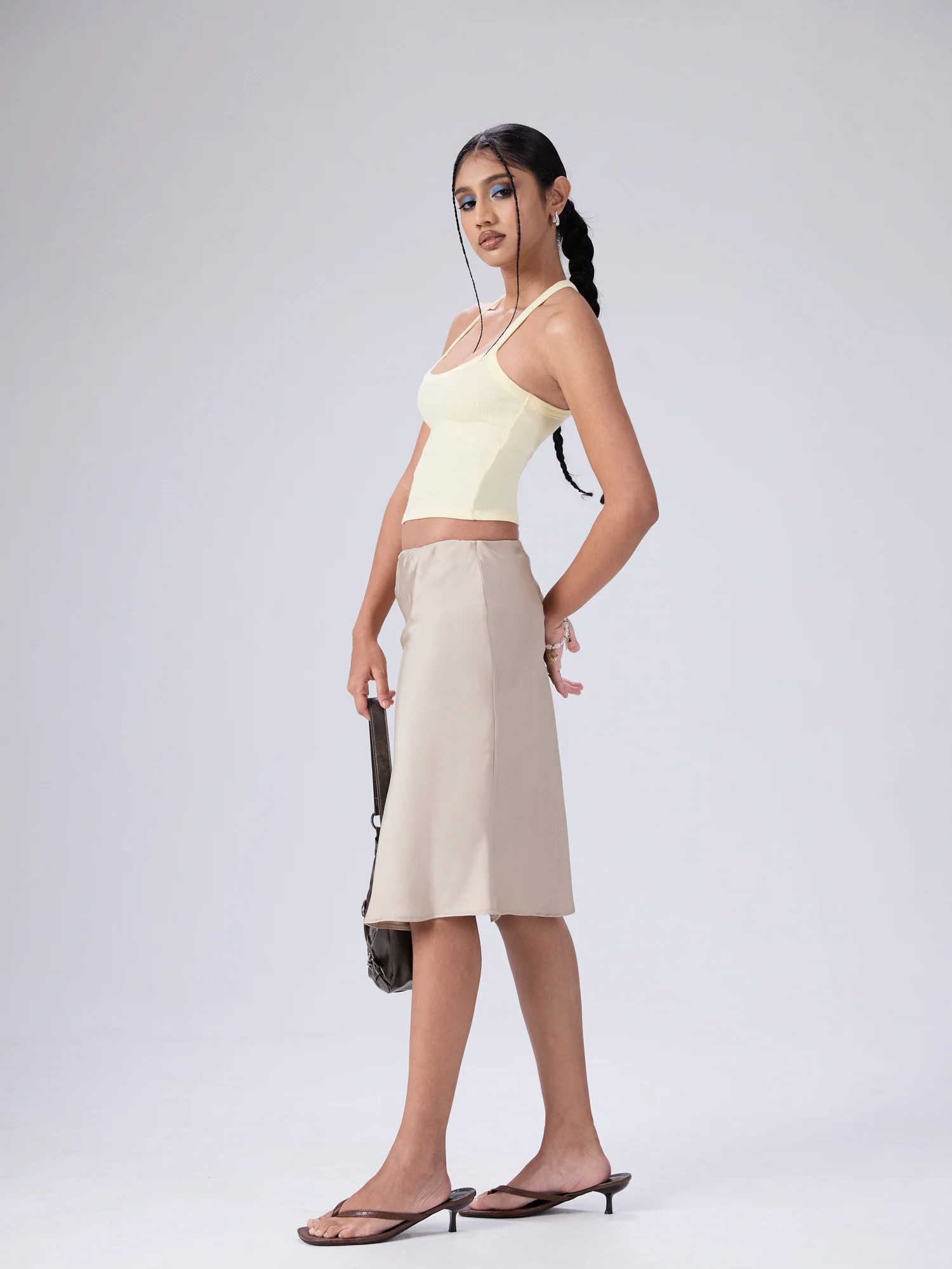 Shae Halter Neck Sleeveless Fitted Top - Image 4