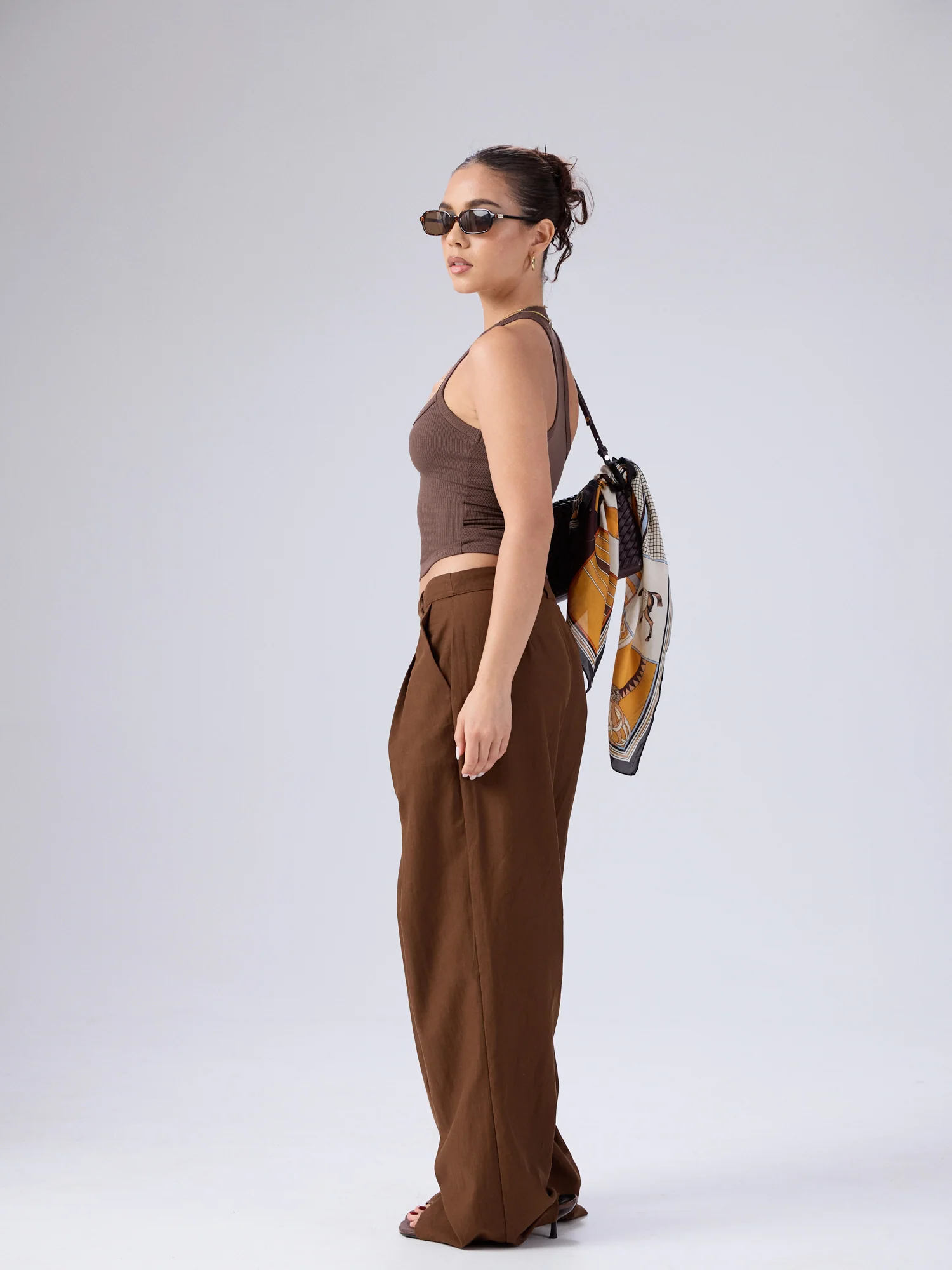 Shae Halter Neck Sleeveless Fitted Top - Image 3