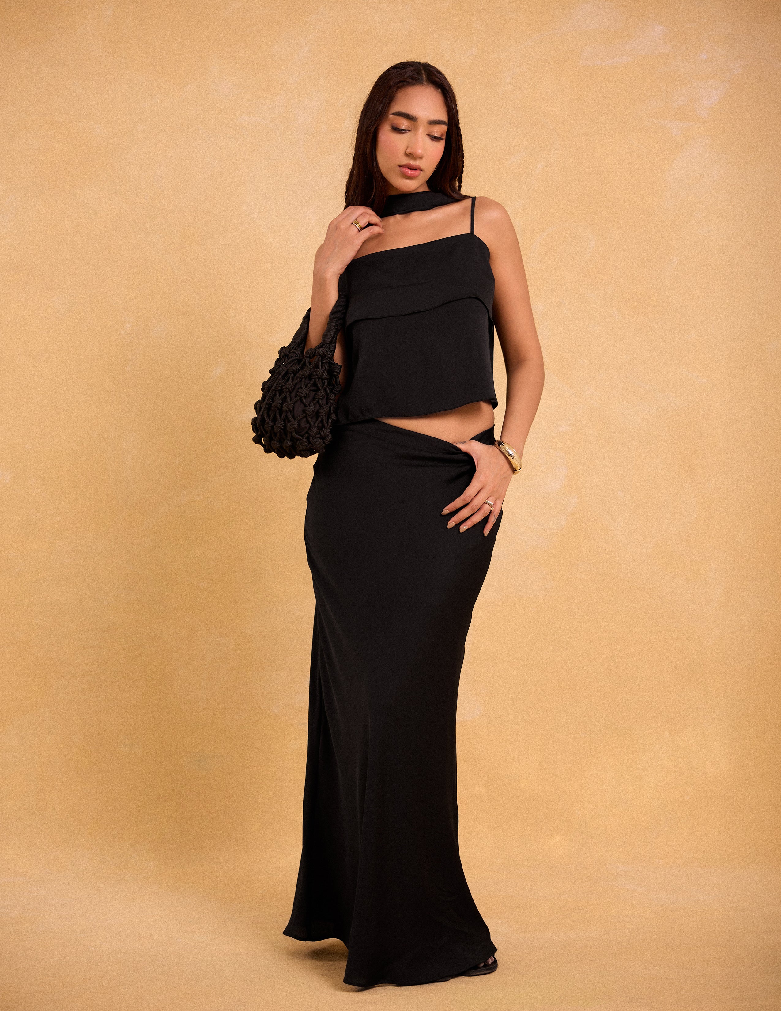 Shawl Detailed Sleeveless Top - Image 4