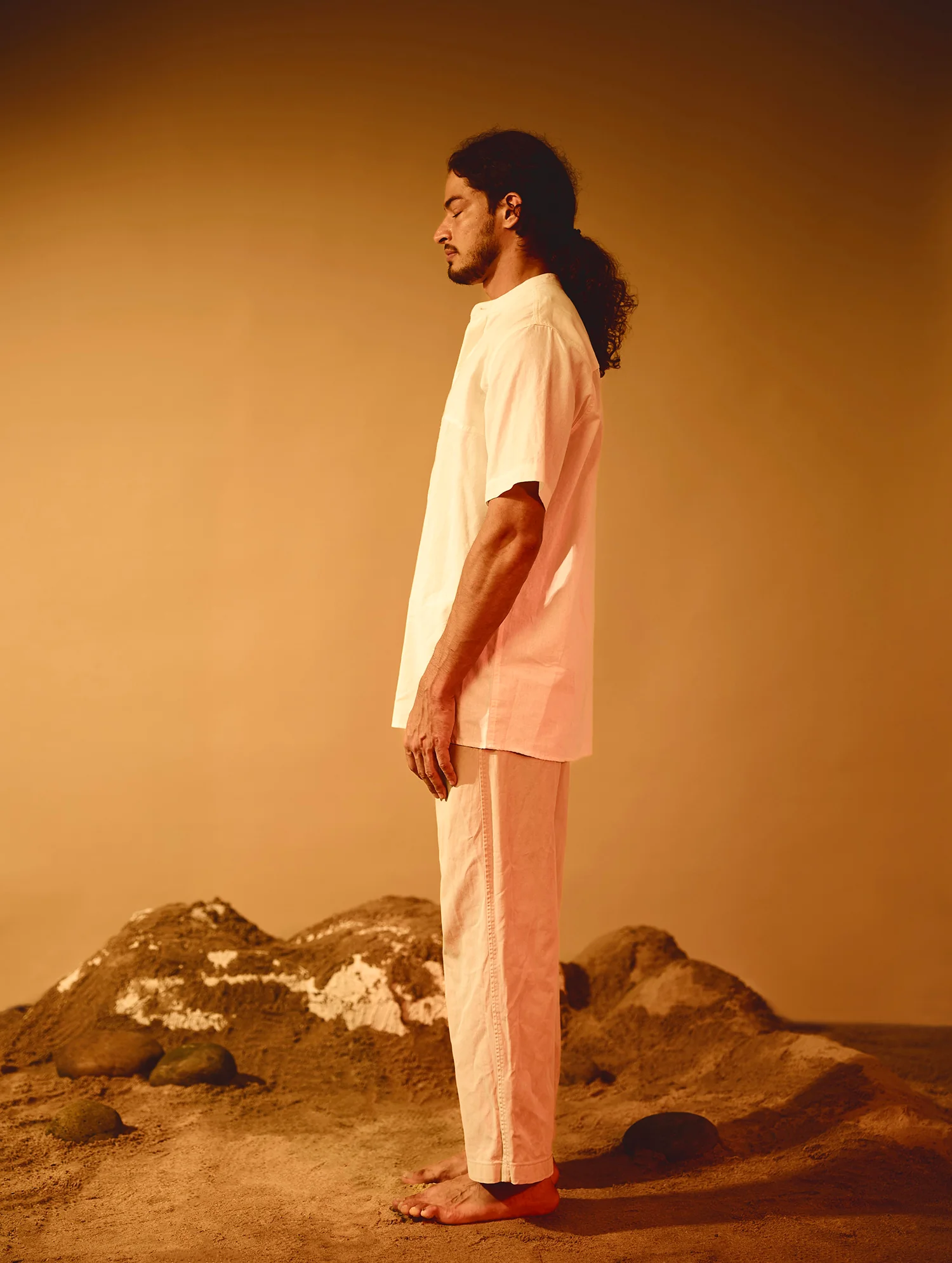 Short Sleeve Cut and Sew Detailed Oversize Shirt - Image 3
