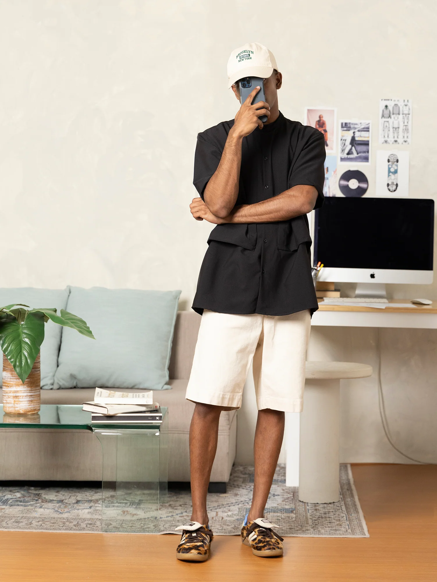 Short sleeve double chest flap shirt - Image 3