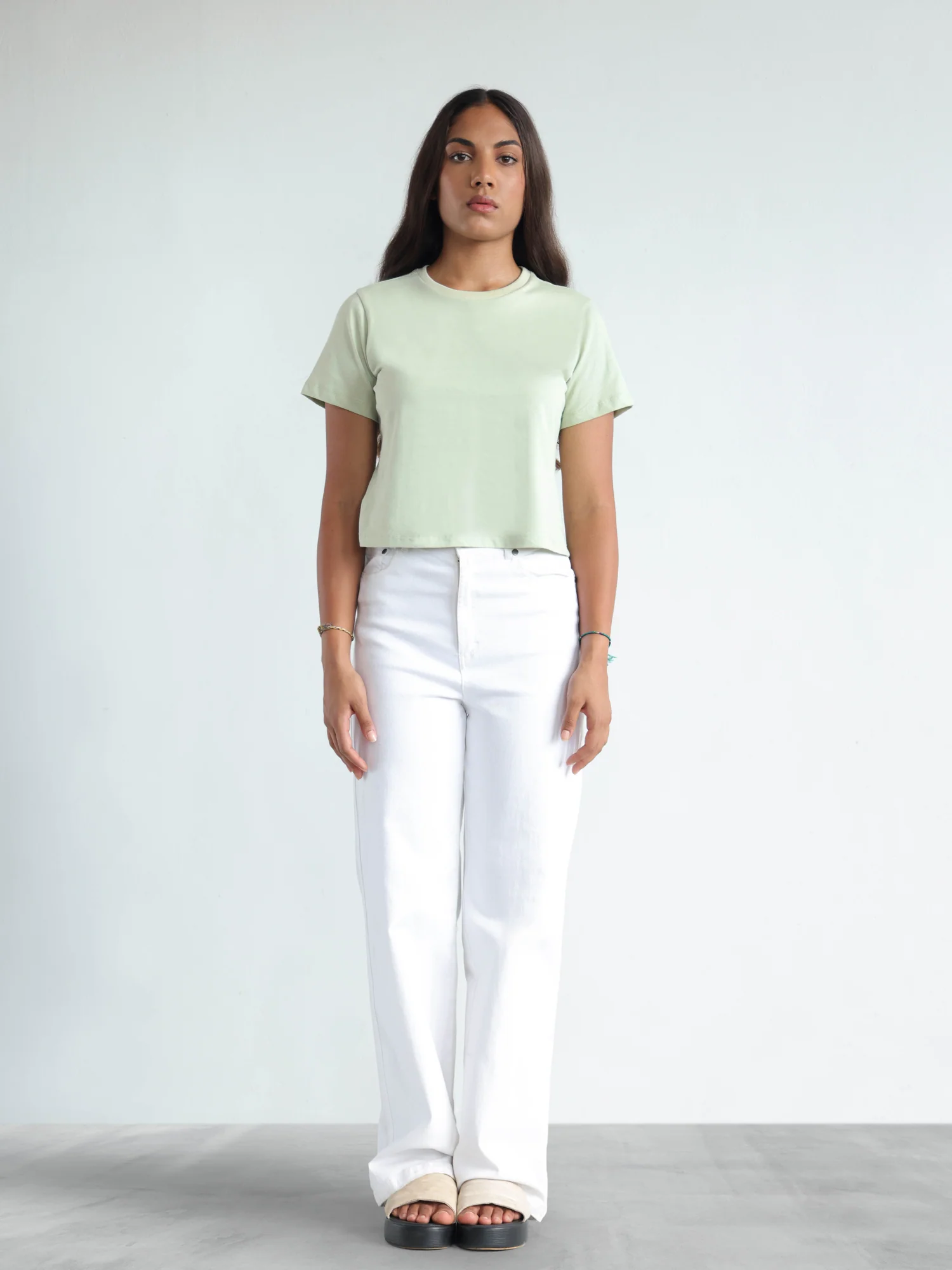Short Sleeved Crop T Shirt - Image 4