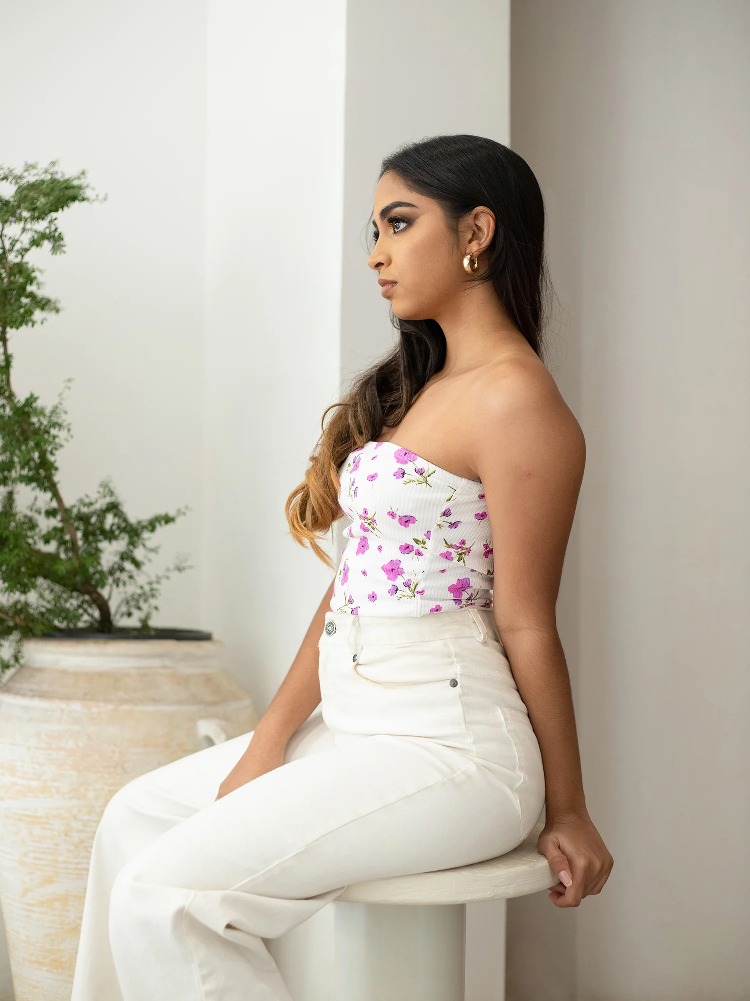 Side Ruched Detail Sleeveless Body Suit - Image 4