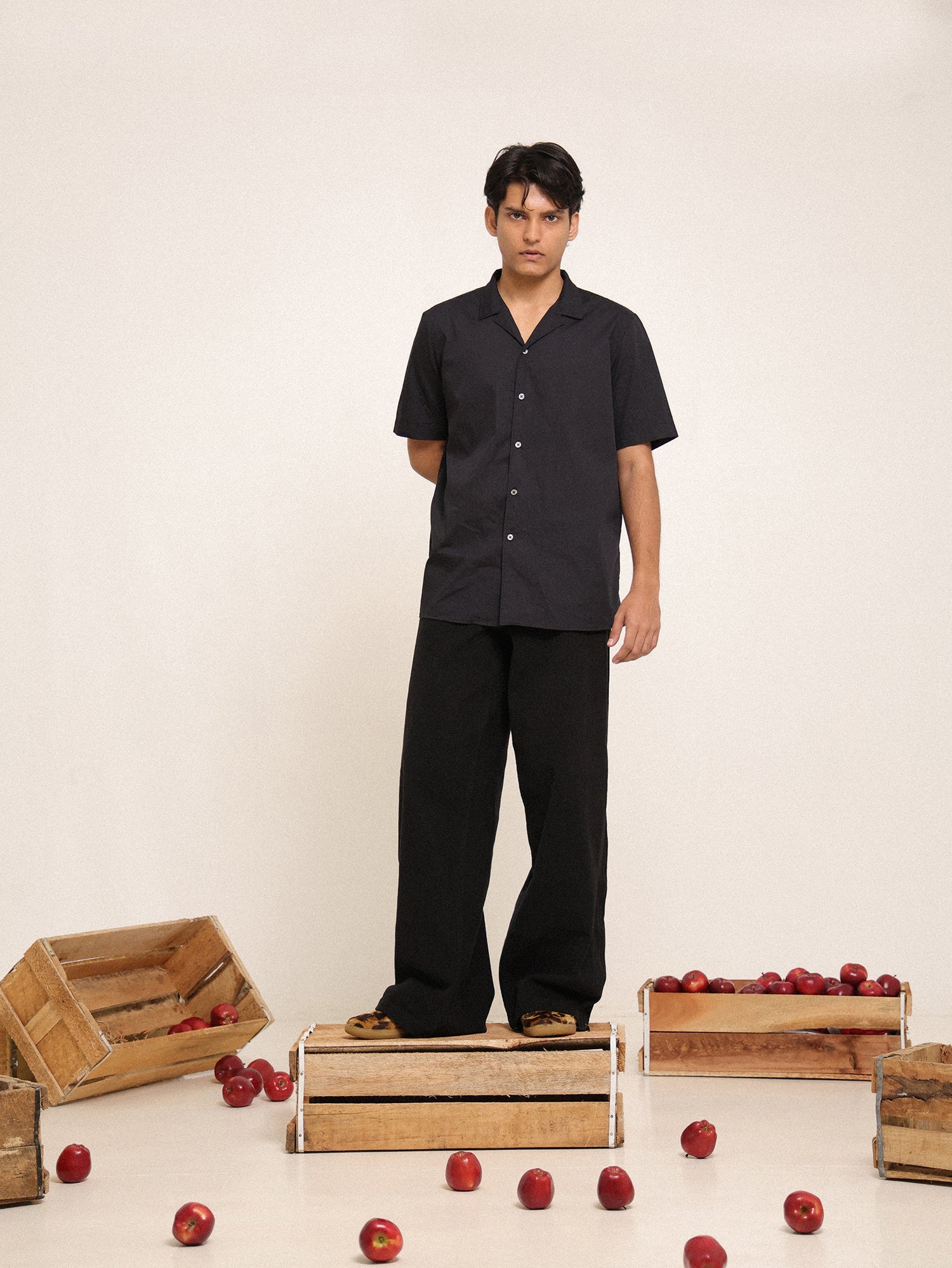 Side seam eyelet detiled cotton shirt - Image 6