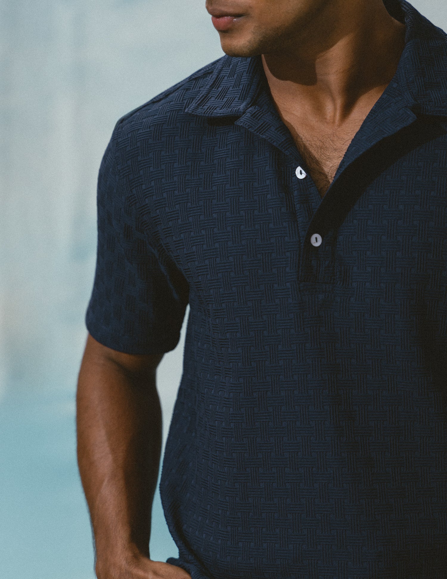 Slim fit half placket shirt - Image 2