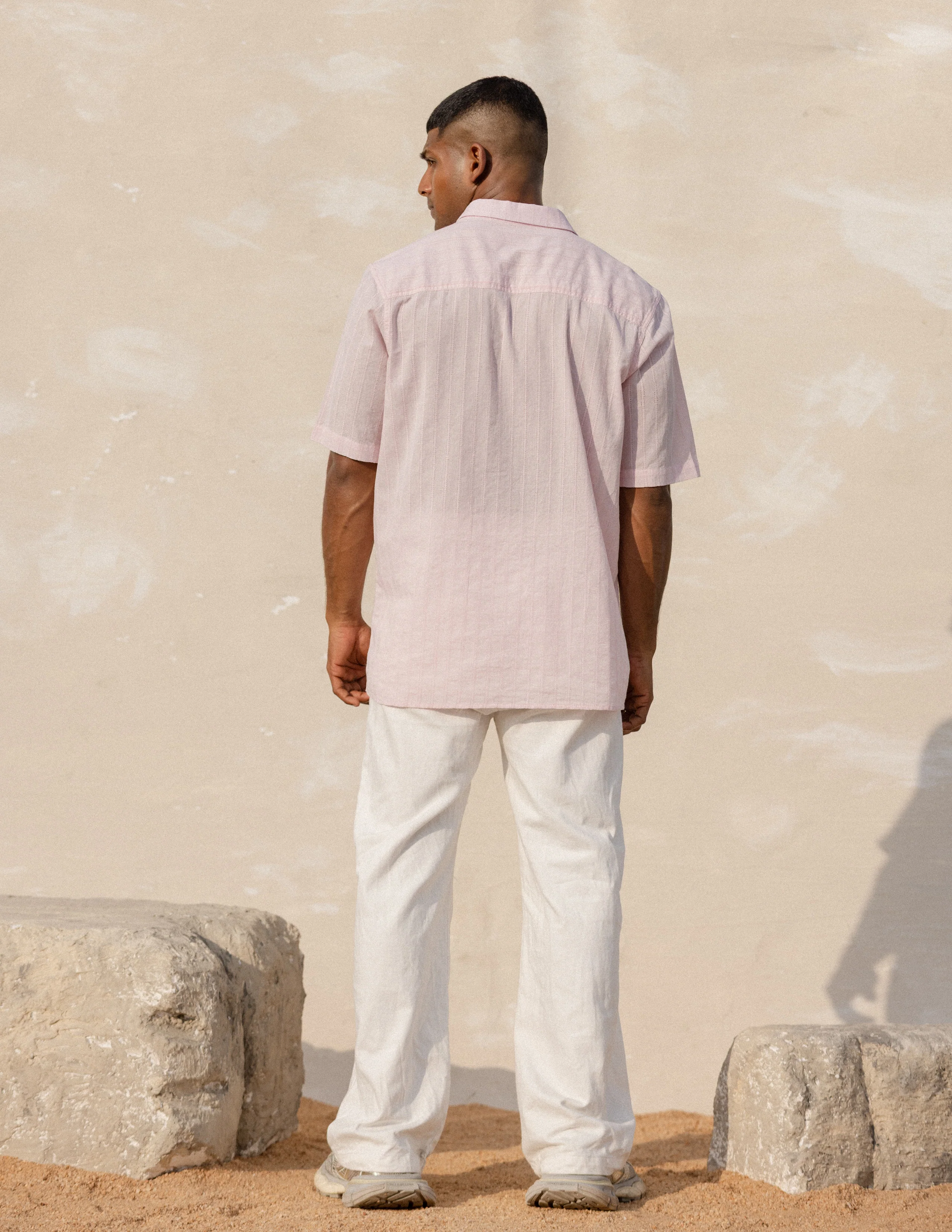 Small collar oversized shirt - Image 3
