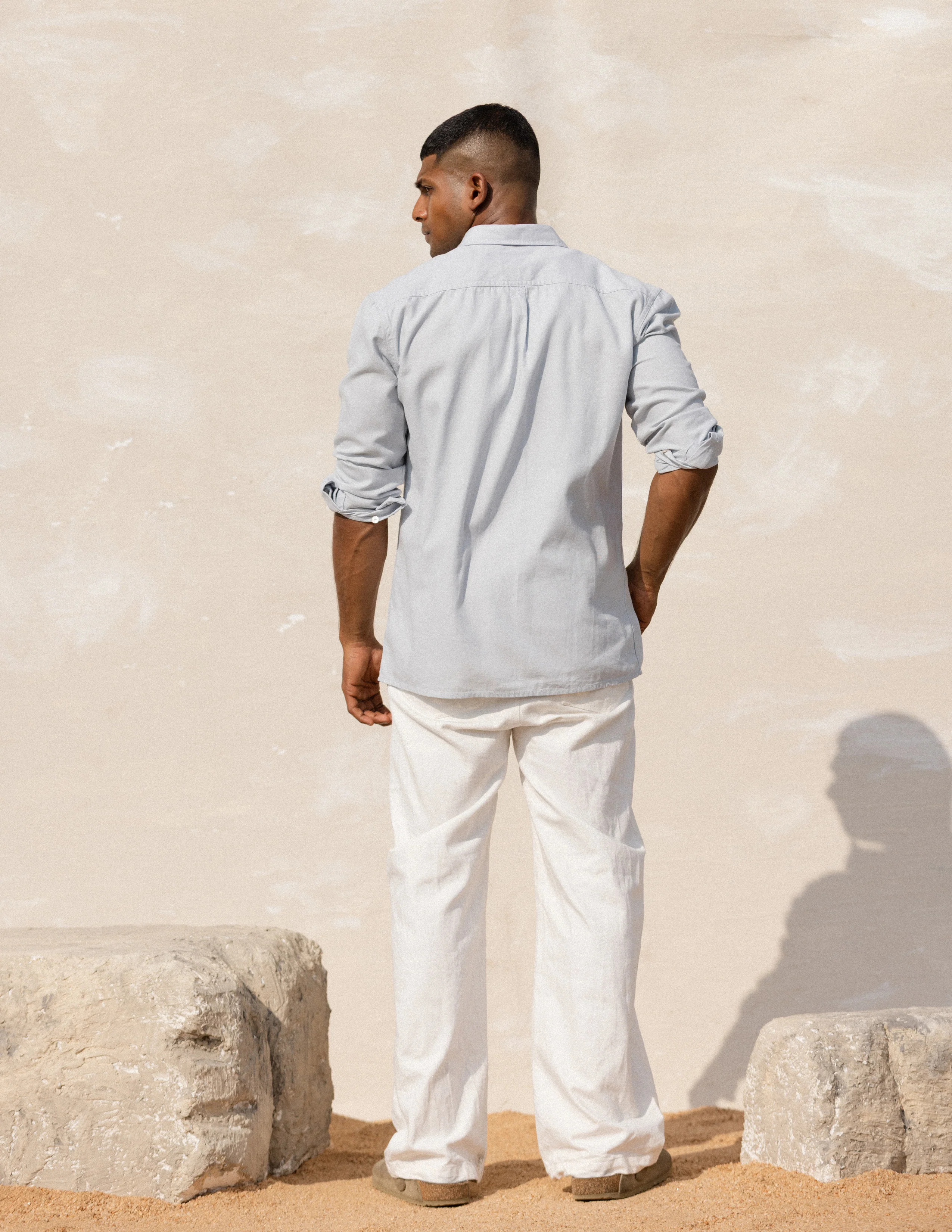 Stitch detail long sleeve shirt - Image 4