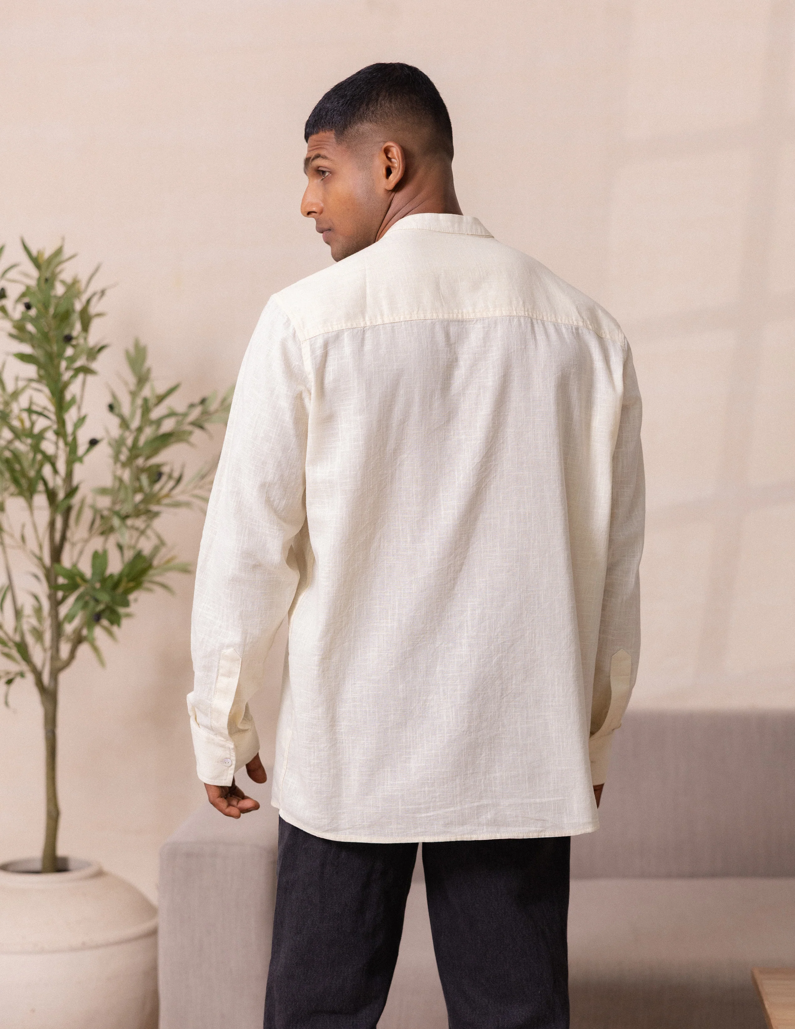 Welt pocket detail long sleeve shirt - Image 3