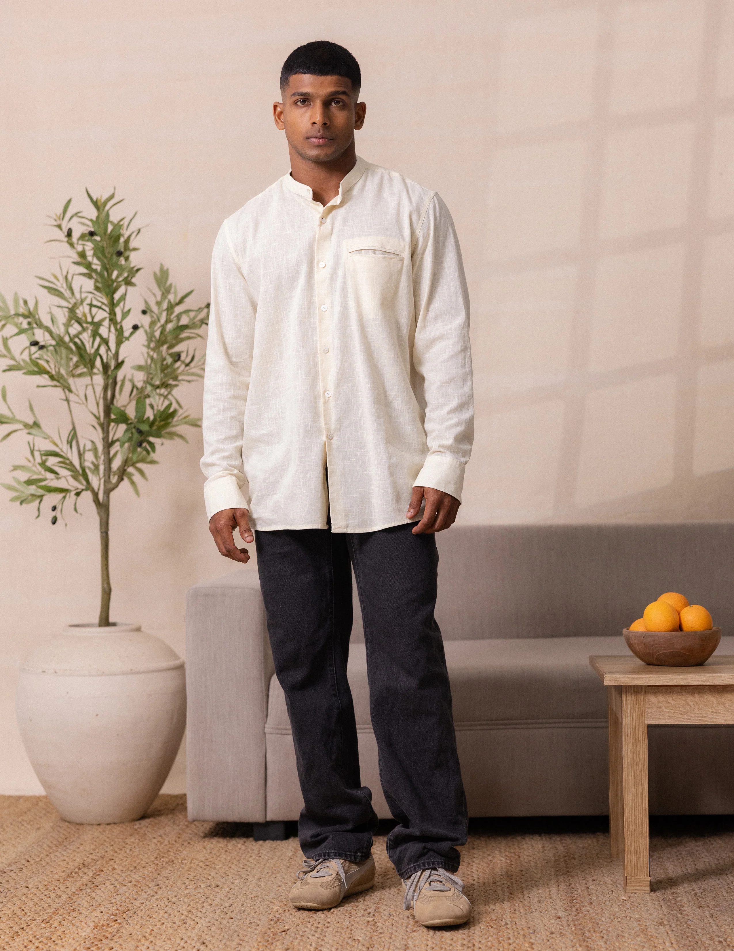 Welt pocket detail long sleeve shirt - Image 5