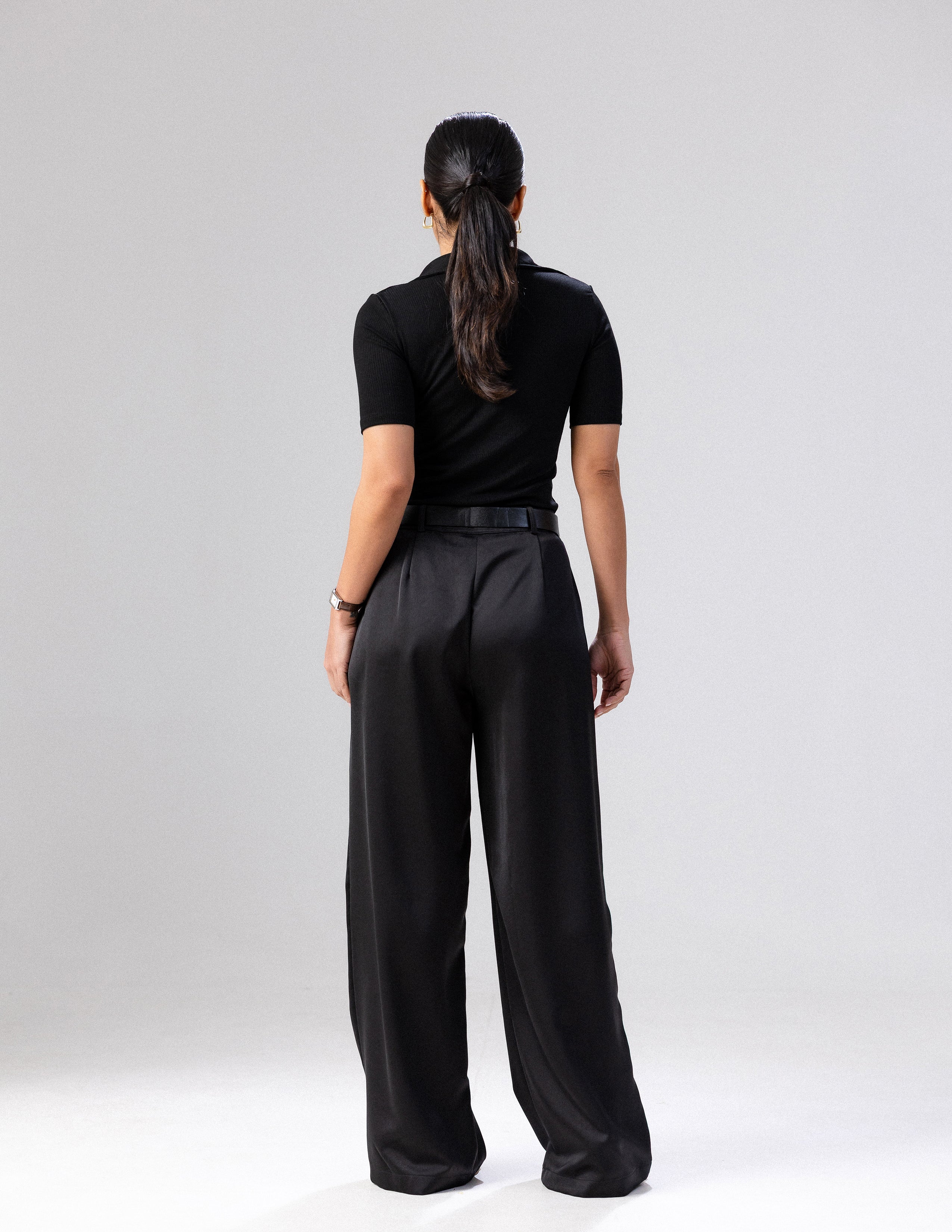 Wide Leg Satin Pant - Image 2