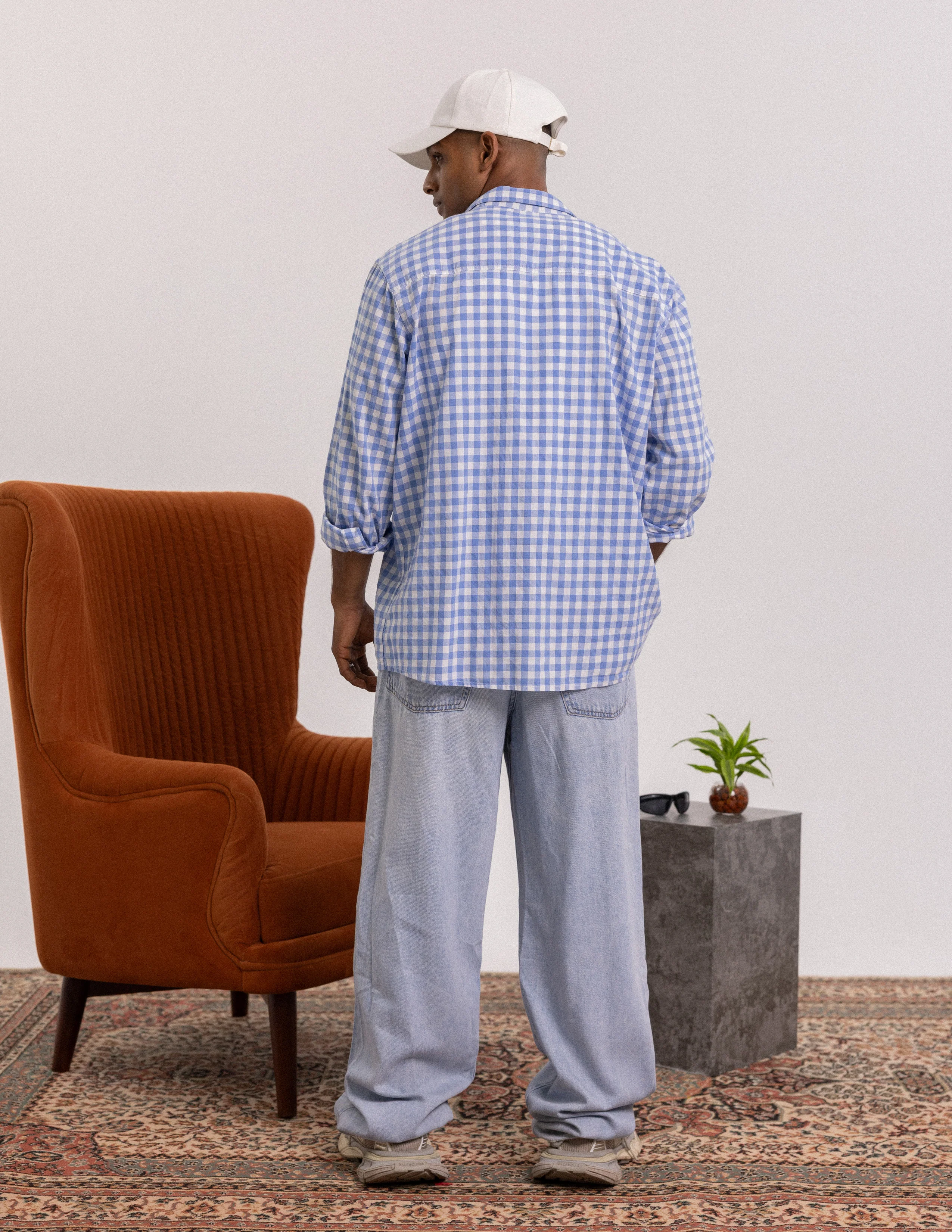 Woven label detail long sleeve shirt - Image 3