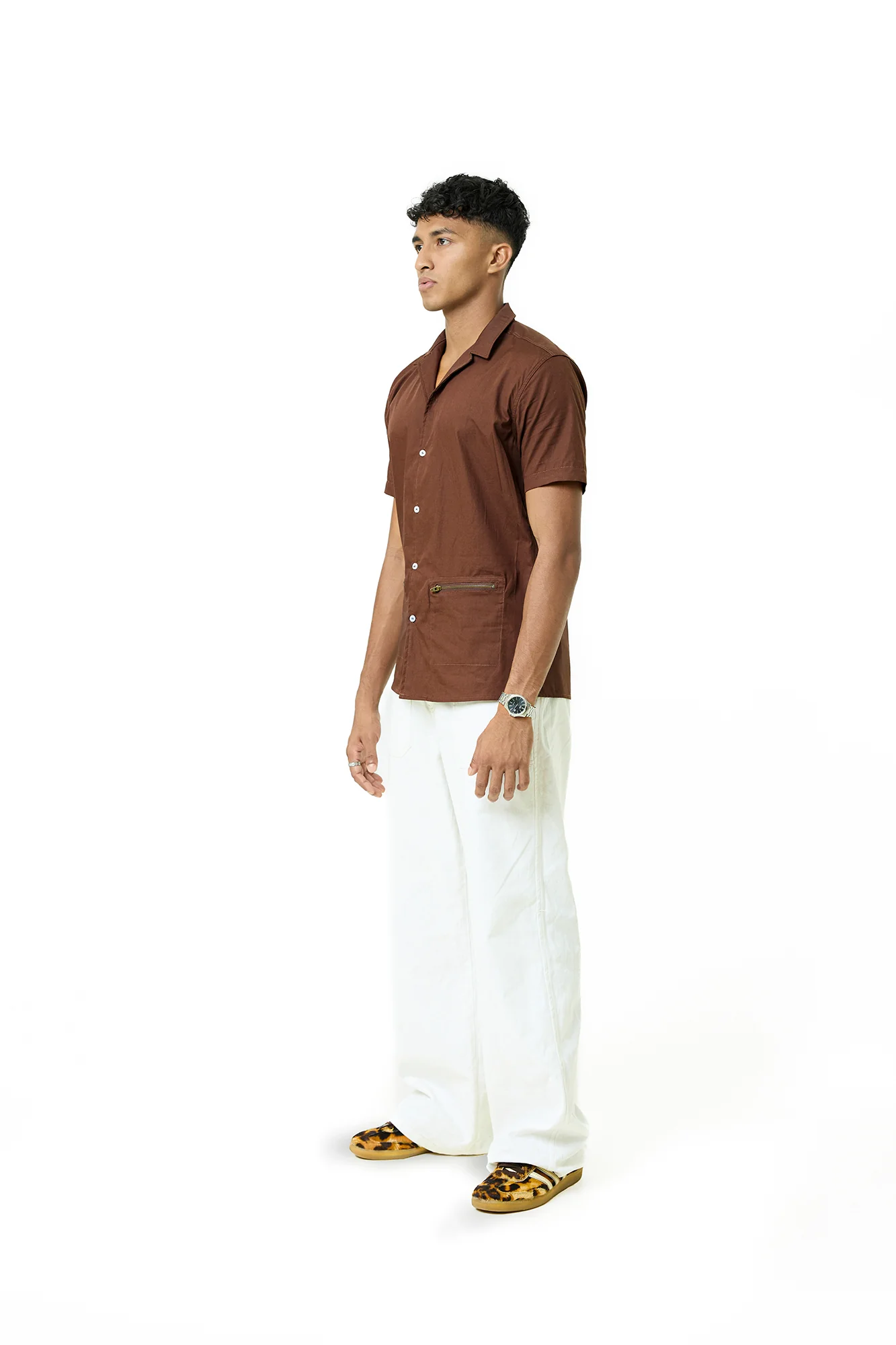 Zipper pocket detailed regular fit shirt - Image 3